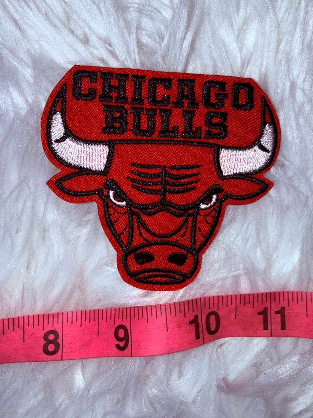 Chicago Bulls Red Embroidered Iron on Patch